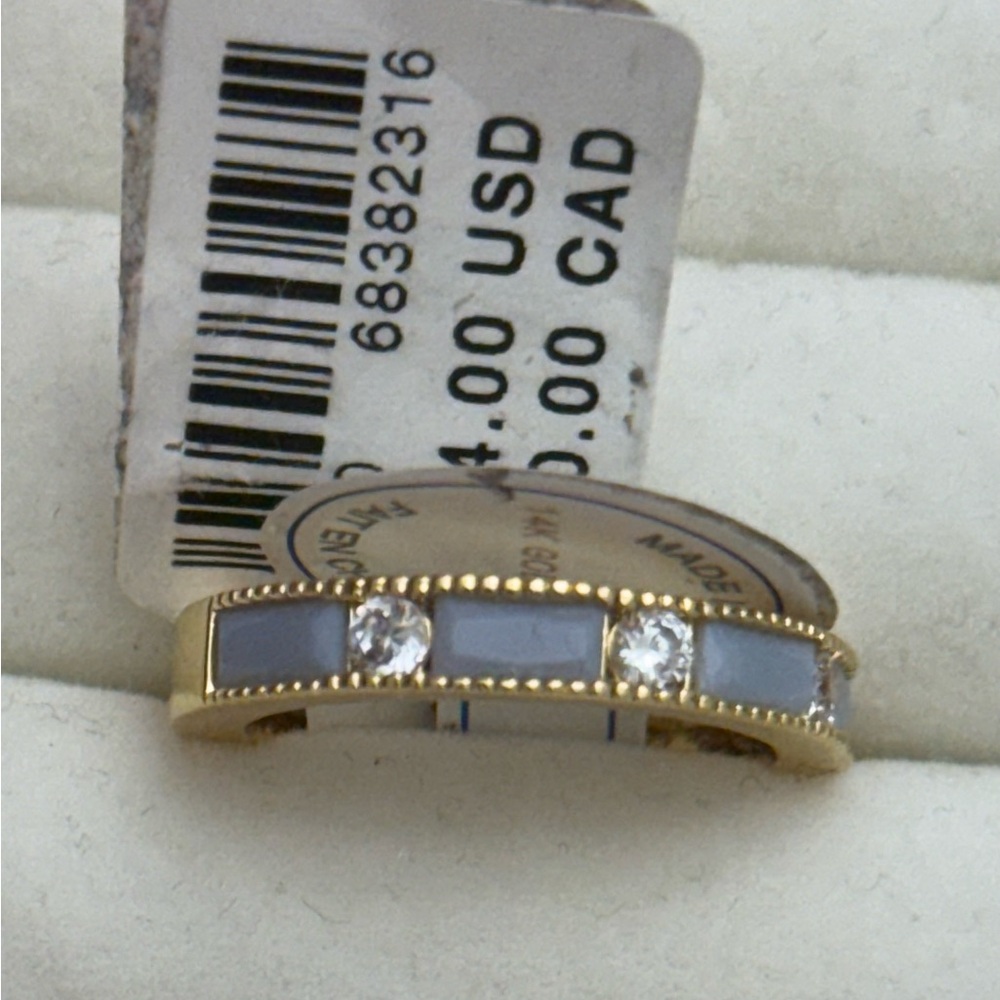Anthropology Elegant Gold and Silver Women's Ring